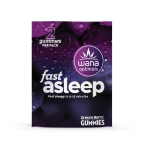 wana Fast Asleep – Dream Berry [2pk] (10mg CBD/2mg CBG/2mg CBN/2mg THC)