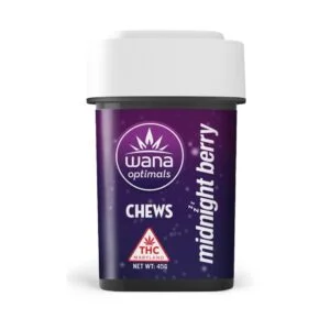 WANA OPTIMALS GUMMIES Fast Asleep – Cranberry Blackberry [10pk] (100mg CBD/20mg THC/20mg CBN/20mg CBG