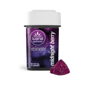 WANA OPTIMALS GUMMIES MIDNIGHT BERRY (REC) [10pk] (100mg CBD/20mg THC/20mg CBG/20mg CBN)