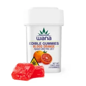 wana gummies 20:1 Blood Orange (200mg CBD/10mg THC)