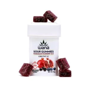 wana gummies 5:1 Pomegranate Blueberry Acai [20pk] (550mg CBD/110mg THC)